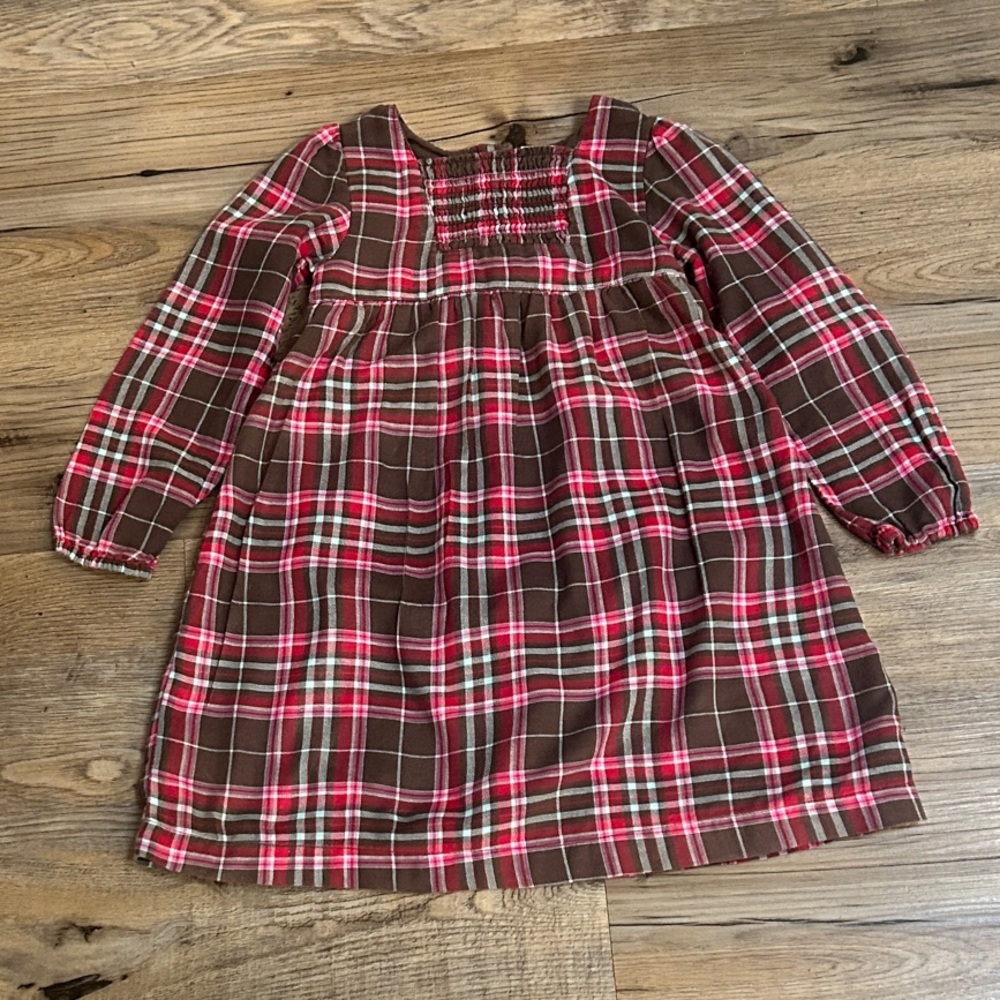 Old Navy Flannel Red and Brown Plaid Dress